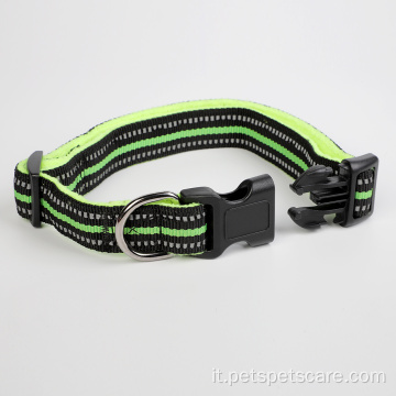 Collar per animali nylon traspirato imbottibile imbottito regolabile